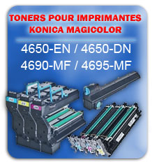 Toners imprimantes konica magicolor 4650-EN et DN 4690-MF 4695-MF
